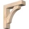Ekena Millwork Legacy Block Smooth Bracket w/ Offset Brace, Douglas Fir, 5 1/2"W x 22"D x 22"H BKT0604X22X22LEC05SDF - alternate 1